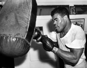 00067 Prints: Boxer Bert Whitehurst in Training Print, March 1959