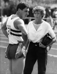 00068 Prints: Alan Wells and Wife Margret Pre-Olympic Print 1984