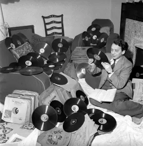 00068 Prints: Mr. Brodetsky's Vinyl Collection Print 1955