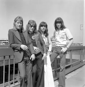 00070 Prints: The Sweet at London Airport Print, June 1975