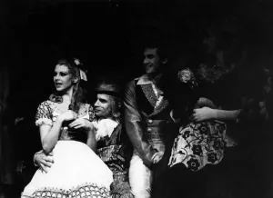 00071 Prints: Rudolf Nureyev and Jennifer Penney in The Nutcracker, Royal Opera House Print 1974