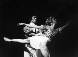 00071 Prints: Rudolf Nureyev as The Prince in The Nutcracker Print, Royal Opera House 1974