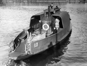 00072 Prints: Finnieston Ferry Crossing Print, River Clyde 1953