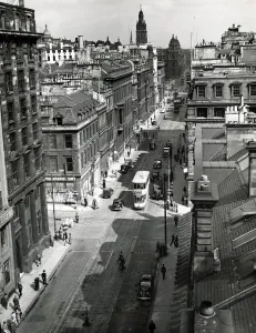 00072 Prints: St Vincent Street Glasgow 1949 Print