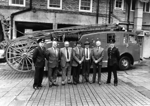 00072 Prints: Tynemouth Firemen Restore 30-Year-Old Fire Engine Print