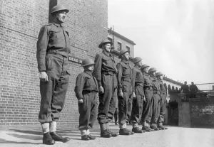 00073 Prints: Frank Vincent in Regimental Inspection, April 1941 Print