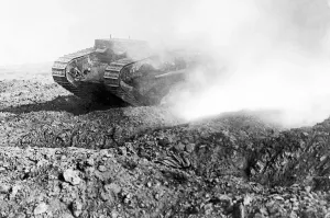 00073 Prints: Mk. 1 Tank Print: Western Front Action, November 23rd, 1916