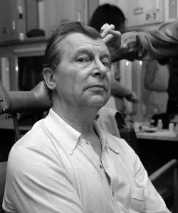00075 Prints: Print of Clive Dunn preparing for Dads Army role