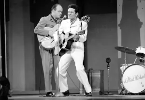 00077 Prints: Lonnie Donegan Print - Stage Performance Photo