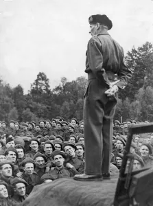 00081 Prints: General Montgomery Inspects Troops Pre D-Day Print May 1944