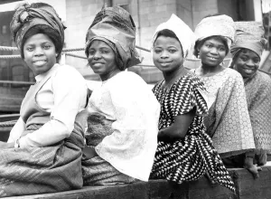 00086 Prints: African Women in Traditional Dress Print 1970