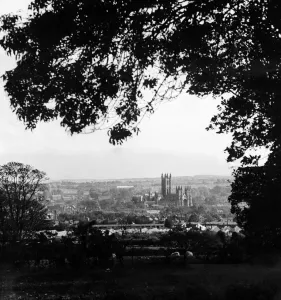 00086 Prints: Canterbury Cathedral Print Circa 1935