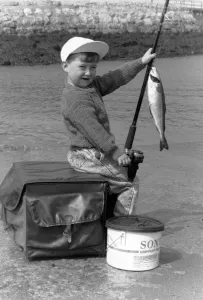 00087 Prints: Three-Year-Old Fishing Champion Print 00087