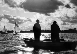00089 Prints: Draycote Water Print: Angling and Sailing, 13th May 1976