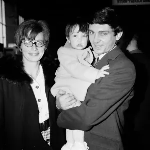 00089 Prints: Gene Pitney with Family at London Airport Print 1969