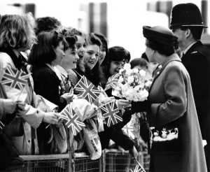 00090 Prints: Queen Elizabeth II and Prince Philip in Newcastle 1990 Print