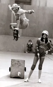 00090 Prints: Skitch Hitchcock in Mid Air, London Skate City Print 1977
