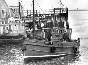 00091 Prints: Castle jDawn at North Shields Fish Quay Print 1975