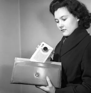 00092 Prints: 1955 A205 Transistor Radio Print: The Smallest Wireless Radio