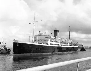 0000to0099 Prints: Cunard Line Steamship SS Ascania Print
