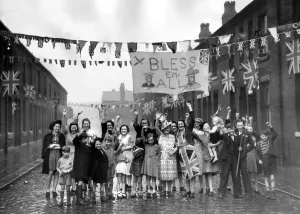 00094 Prints: Newton Heath VE Day Street Party Print