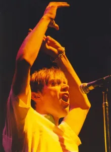 00096 Prints: Damon Albarn of Blur Live Print - Newcastle Arena 08/12/95