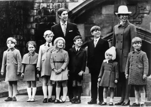 00097 Prints: Prince Charles Print - Royal Children at Windsor Castle