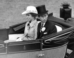 00097 Prints: Prince Charles and Princess Anne at Royal Ascot, 1972 Print