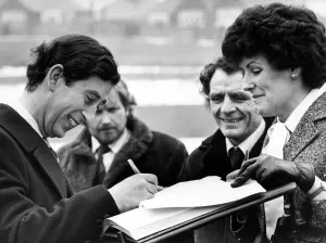 00099 Prints: Prince Charles at Gypsies Green Stadium, Print 19 February 1979