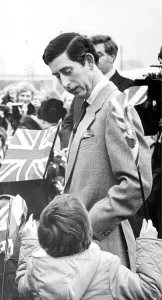 Royalty Prints: Prince Charles at British Gas Cramlington Print 1979