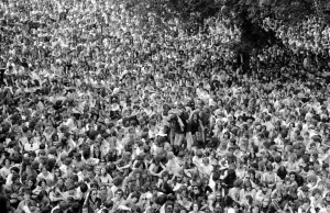 Aerial View of Rolling Stones Hyde Park Concert Print 1969