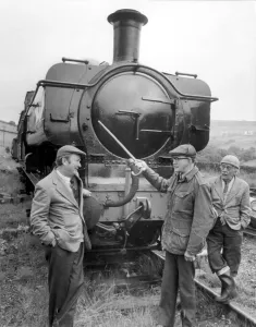 Television Prints: Last of the Summer Wine Print - Oakworth Station 1979