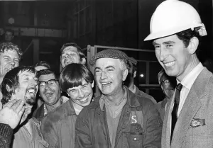 Royalty Prints: Prince Charles at Pallion Shipyard Print, Sunderland 1979