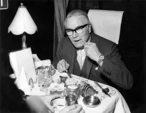 Sir Laurence Celebrates Kipper Victory with Scrambled Eggs Print