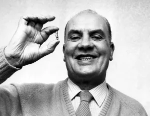 Forth Bridge Prints: John Ferry Examines Bullet that Killed Him in 1939 Print