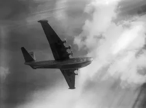 The Sanders Roe SR45 Princess Flying Boat Print, Farnborough 1956