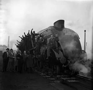 Last Steam Locomotive to Leave Doncaster Works Print 1963