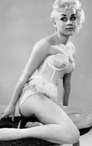Barbara Windsor in a Corset Print December 1957
