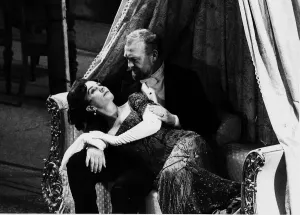 Joss Ackland and Jean Simmons in A Little Night Music Print 1975