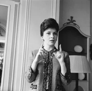 Classic Hollywood Glamour Shots Prints: Gina Lollobrigida actress pictured in the Savoy Hotel in London in October 1963