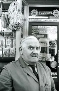Mirror Prints: Ronnie Barker as Arkwright in Open All Hours Print, 1985