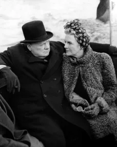Politician Prints: Sir Winston Churchill and Clementine Return by Boat, London 1940 Print