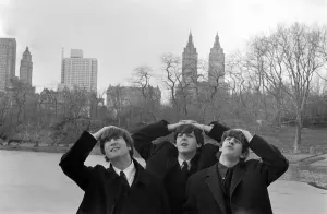 0100to0199 Prints: The Beatles in Central Park Print, February 1964