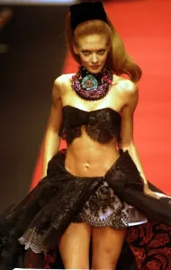 90s Fashion Model Prints: KRISTELLE MODELS LACROIX IN PARIS
