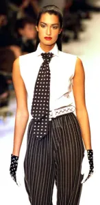 90s Fashion Model Prints: YASMEEN GHAURI MODELS DIOR IN PARIS