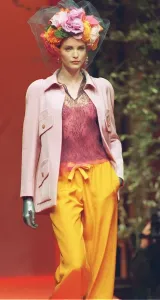90s Fashion Models Prints: NAJA AUERMAN MODELS CHRISTIAN LACROIX AT PARIS COUTURE