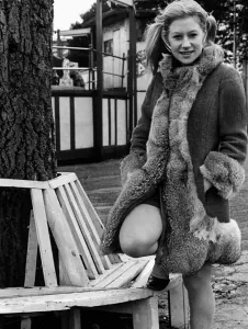 Helen Mirren at Southend Fun Fair Print, March 1970
