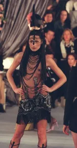 90s Fashion Model Prints: CARLA BRUNI MODELS DIOR BY GALLIANO