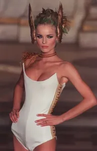 Eva Herzigova Models Givenchy in Paris Print