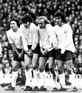 Tottenham Hotspur Players in Defensive Formation Print